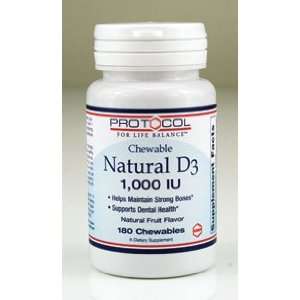  Protocol for Life Balance Vitamin D 3 1000 IU 180 chews 