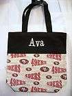 49ers Tote Bag Personalized Tote Bag San Francisco 49ers Pattern Free 