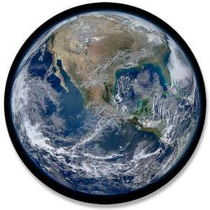   Button Earth in HD from 2012 Satellite Photo 
