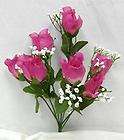84 MAUVE PINK Silk Roses Wedding Bouquet Rose Buds Centerpiece Flowers 