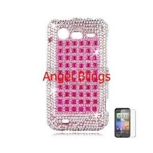  HTC 6350 Incredible 2 Full Diamond Bling Phone Shell (Pink 