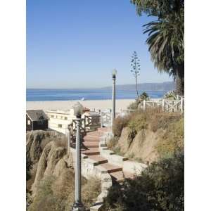 Palisades Down to Beach, Santa Monica Beach, Santa Monica, California 