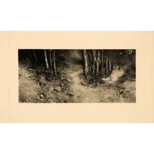 1908 Photogravure February Spring Landscape Dirt Path Emilio Sanchez 