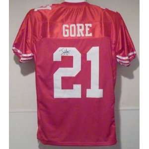  Frank Gore Autographed San Francisco 49ers Red Size XL 