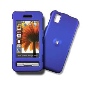 Samsung Finesse, R810 Blue Hard Case, Protector Cover, Rubber Feel 