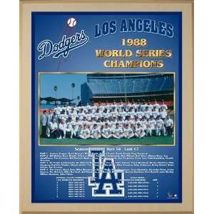  Los Angeles Dodgers Large Healy Plaque   1988 World Series 