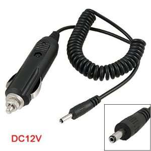  Dc3.5mm Plug Black Coil Cord Power Car Charger Dc 12v 
