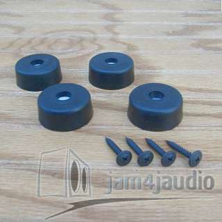 4pc large rubber speaker cabinet feet with screws  