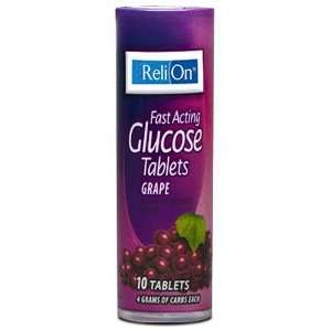  Relion Grape Glucose Tablets 10 Ct