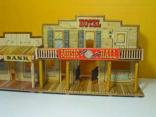 MARX ROY RODGERS MINERAL CITY TIN WESTERN PLAYSET TOWN!  