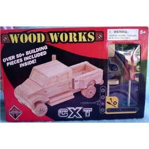  Wood Works Wooden Model Truck Kit: Toys & Games