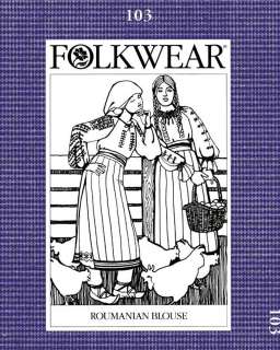 Folkwear Roumanian Classic Peasant Blouse Pattern 6 16  