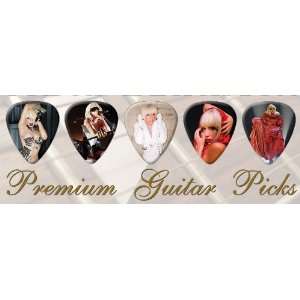  LADY GAGA Premium Guitar Picks Bronze X 5 Medium: Musical 