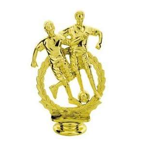 Gold 5 Male Double Action Soccer Trophy Figure Trophy 
