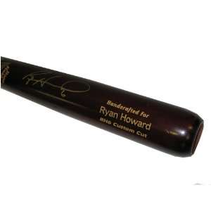  Autographed Ryan Howard Bat (MLB Authenticated) Sports 