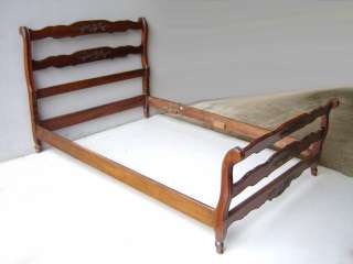 Antique French country walnut full bed # as/2859  