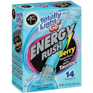   Psd Stix Totally Light Tea2Go Energy Rush Berry with Taurine   6 Pack
