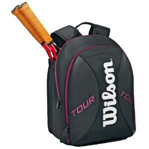 Wilson 12 Tour Tennis Backpack Black/Pink  Sports 