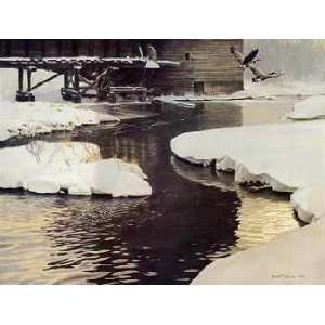 Robert Bateman   Mill Pond Canada Geese Artists Proof  