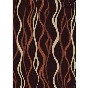  Bella Reeds Brown / Copper Contemporary Rug Color Brown 
