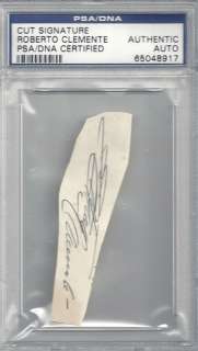 Roberto Clemente Autographed Signed Cut PSA/DNA #65048917  