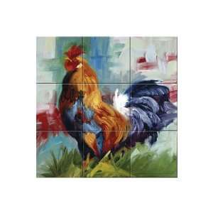  Rooster Tails Tile Decor