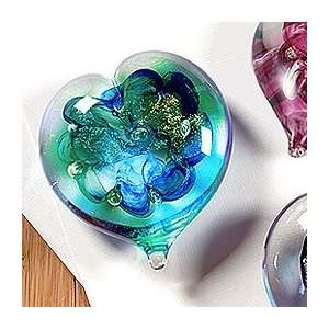  Glass Paperweight Heart