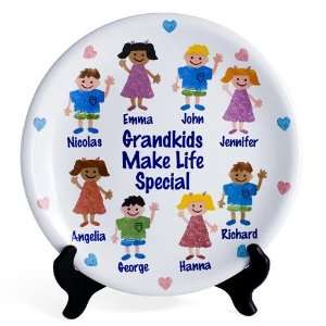  Personalized Grandparents Plate with Sponge Kids