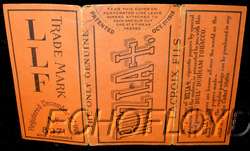 1920 RIZLA LLF ROLLING PAPERS CIGARETTE SOME LEAFS  