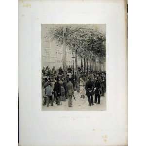   : 1881 French Army Edouard Detaille Political Street: Home & Kitchen