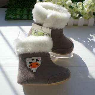 Faux Leather Baby Kids Boys Winter Snow Boots Shoes 6 24 Month 8843A 