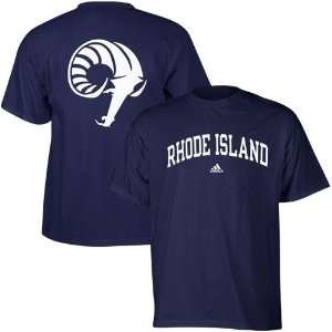 adidas Rhode Island Rams Navy Blue Relentless T shirt (X Large 