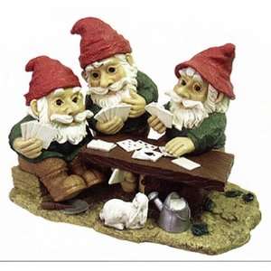  Echo Valley 4181 Full Color Gnome Card Game Statue: Patio 