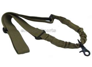 TACTICAL ONE POINT BUNGEE RIFLE SLING   TAN  