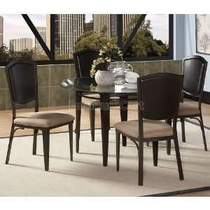  Rockdale Contemporary Round Glass Top Dining Table By 