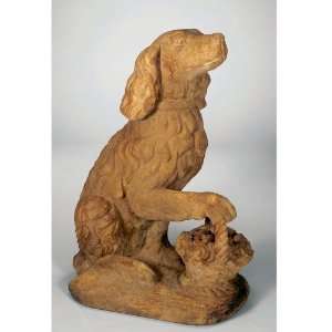   Henri Studio Flower Basket Dog (Left Paw Up)_Golden Moss: Pet Supplies