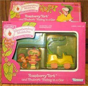 RARE Vintage Strawberry Shortcake Deluxe Mini PVC Raspberry Tart 