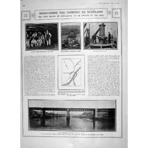  1906 RAILWAY BRIDGE NEWCASTLE REDHEUGH WELLMAN POLE
