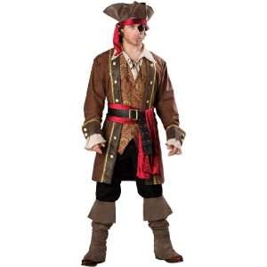   Costumes Captain Skullduggery Elite Adult Costume / Brown   Size X