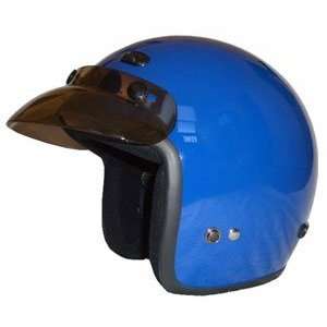  RMT 10 DOT Motorcycle Helmet Blue: Automotive
