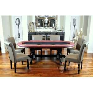  The Elite Poker Table Suited Speed Red + 6 Premium Lounge 