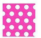 Brown and Pink Polka Dot Party Supplies Lunch Napkins  