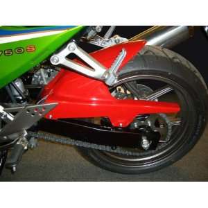   KAWASAKI Z750S: Motorcycle Hugger Rear Wheel Fender (Red): Automotive