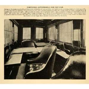  1917 Print Chicago Railway Line Fortified Car Robbery 