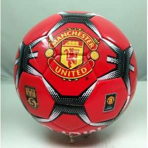 MUFC (MANCHESTER UNITED FC) SIZE 5 SOCCER BALL   RED  