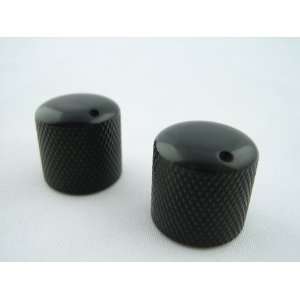  Black Guitar or Bass Knobs Set of 2 Musical Instruments