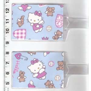 Set of 2 Luggage Tags Made with Hello Kitty Baby Angel 