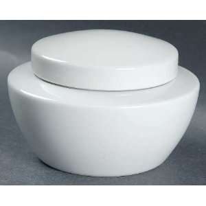 Thomas Vario White Sugar Bowl & Lid, Fine China Dinnerware:  