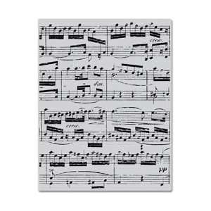  Hero Arts Cling Stamps   Music Background Arts, Crafts 