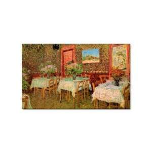   Interior of a restaurant By Vincent Van Gogh Sticker: Everything Else